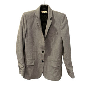 Paul & Joe Wool Houndstooth Size 36 Women's Blazer Suit Lined Business Black